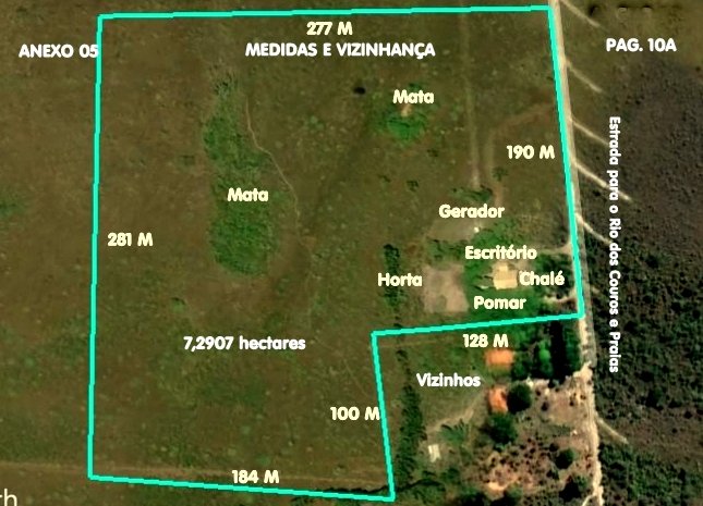 ÓTIMA CHÁCARA 7,29 ha - VALE DOURADO - RIO DOS COUROS